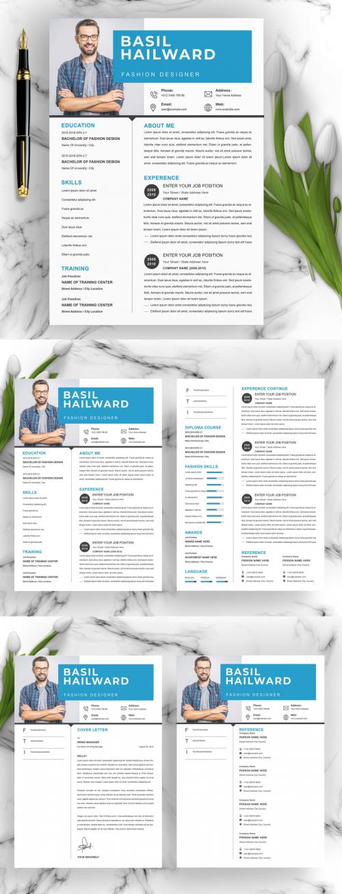 Clean and Professional Resume CV Layouts - 391860650
