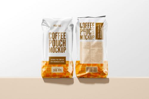 Coffee Bag Packaging Mockup Set