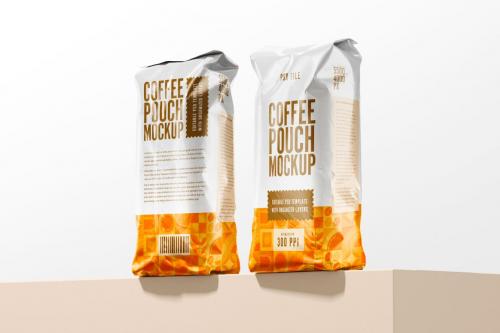 Coffee Bag Packaging Mockup Set