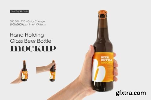 Beer Amber Mockup Design Pack 12xPSD