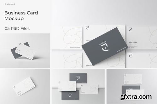 Business Card Mockup Design Pack 14xPSD