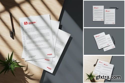 Letterhead Mockup Design Pack 14xPSD