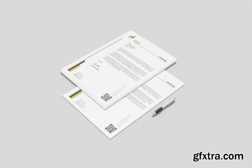 Letterhead Mockup Design Pack 14xPSD