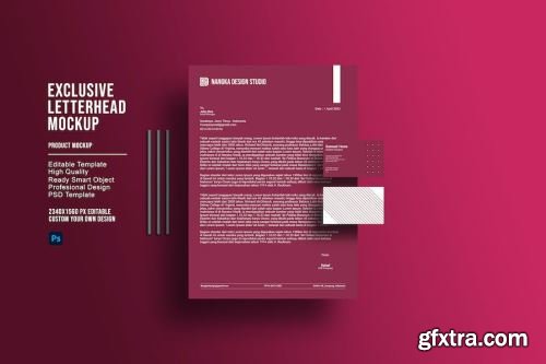 Letterhead Mockup Design Pack 14xPSD