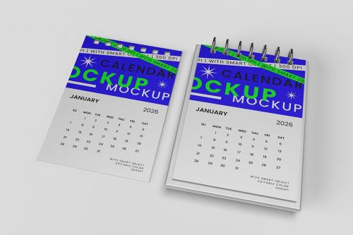 3 Table Calendar Mockup