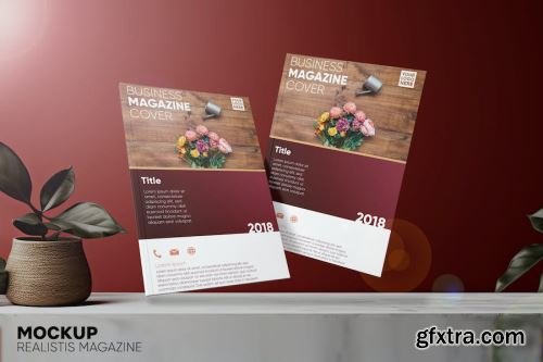 Magazine Mockup Design Pack 14xPSD