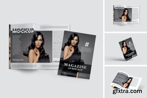 Magazine Mockup Design Pack 14xPSD