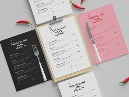 Restaurant Menu Mockup