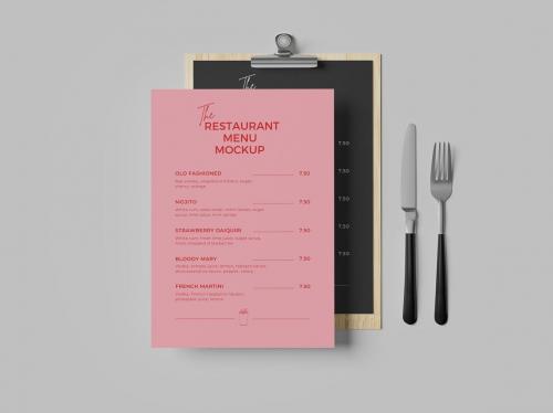 Restaurant Menu Mockup