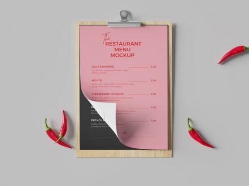 Restaurant Menu Mockup