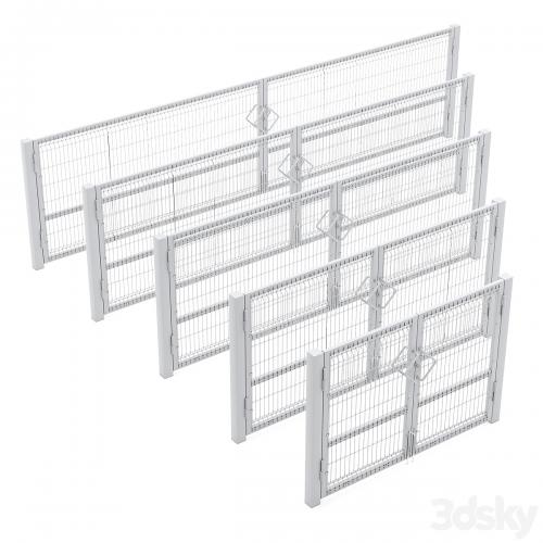 Swing gates 3D 1550