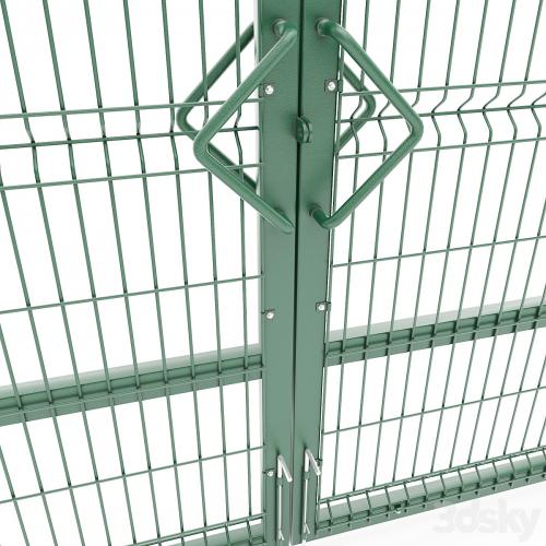 Swing gates 3D 1550