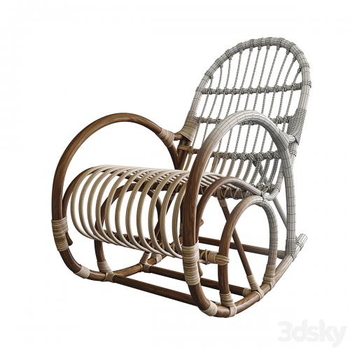 Rattan rocking chair