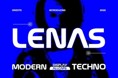 Lenas - Modern Techno Font