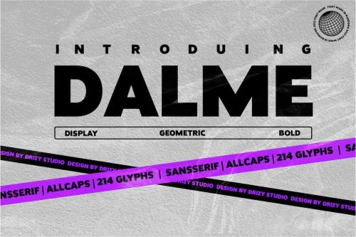 Dalme - Geometric Font