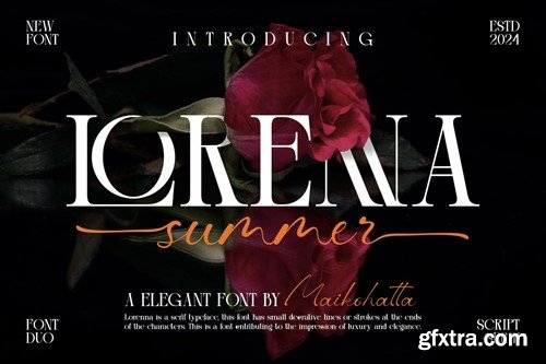 Lorenna - Elegant Duo Font VS86LWP