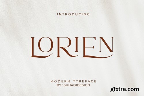 Lorien modern typeface serif font 5A5L7FS