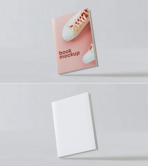 Floating Book Mockup - 392325384