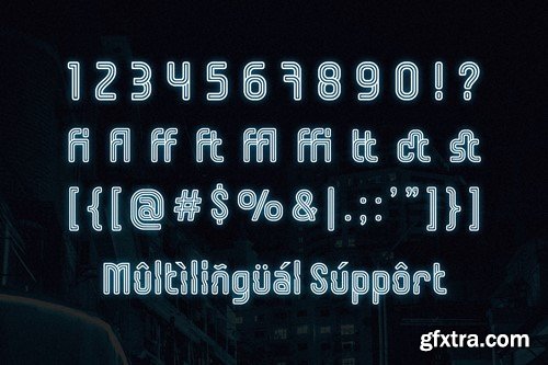 Armorave - Futuristic Techno Line Font F55JXU8