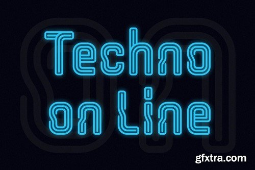 Armorave - Futuristic Techno Line Font F55JXU8