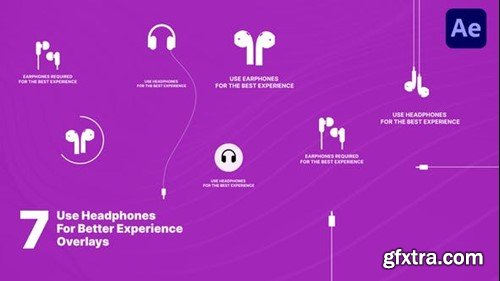 Videohive Use Headphones For The Best Experience Overlays 50479598