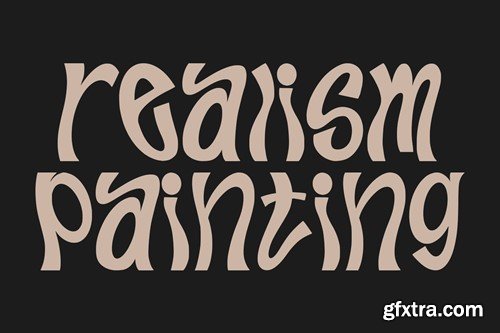 Whimping Experimental Display Typeface GTVBWKB