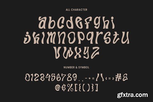 Whimping Experimental Display Typeface GTVBWKB