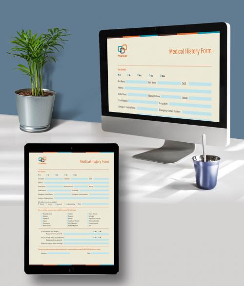 Medical History Interactive Form Layout - 392963697