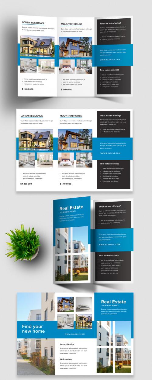 Real Estate Trifold Brochure Design - 393185457