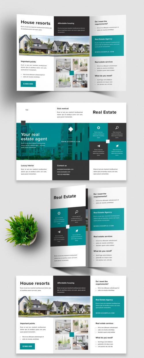 Trifold Brochure Design for Real Estate Company - 393185502