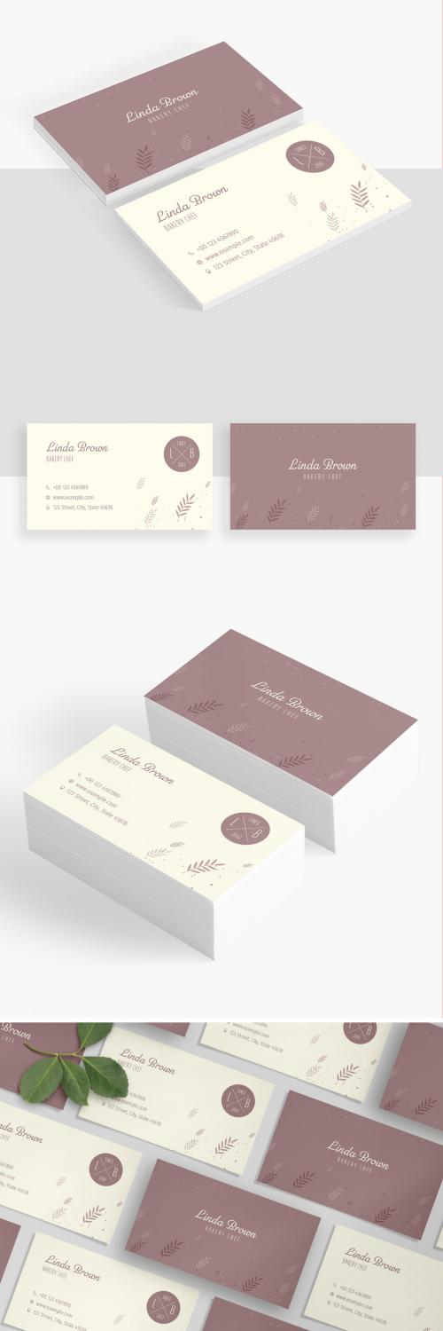 Bakery Business Card Layout - 393195693