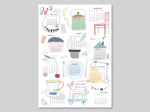 Creative Wall Calendar 2021 - 393200496