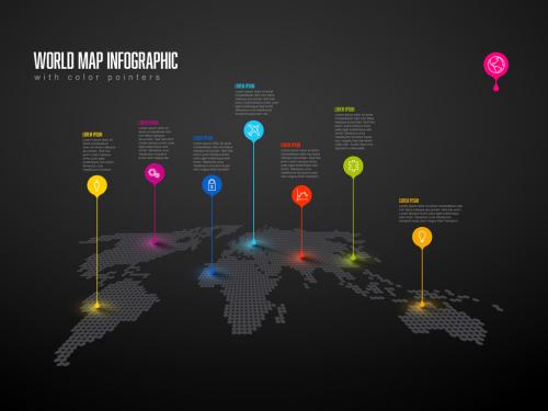 Five Simple Colorful Steps Process Infographic Layout - 393382103