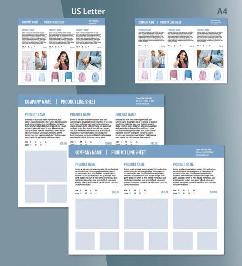 Line Product Sheet Layout - 393391556