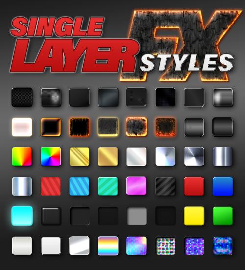 Single Layer Fx Styles - 393401989