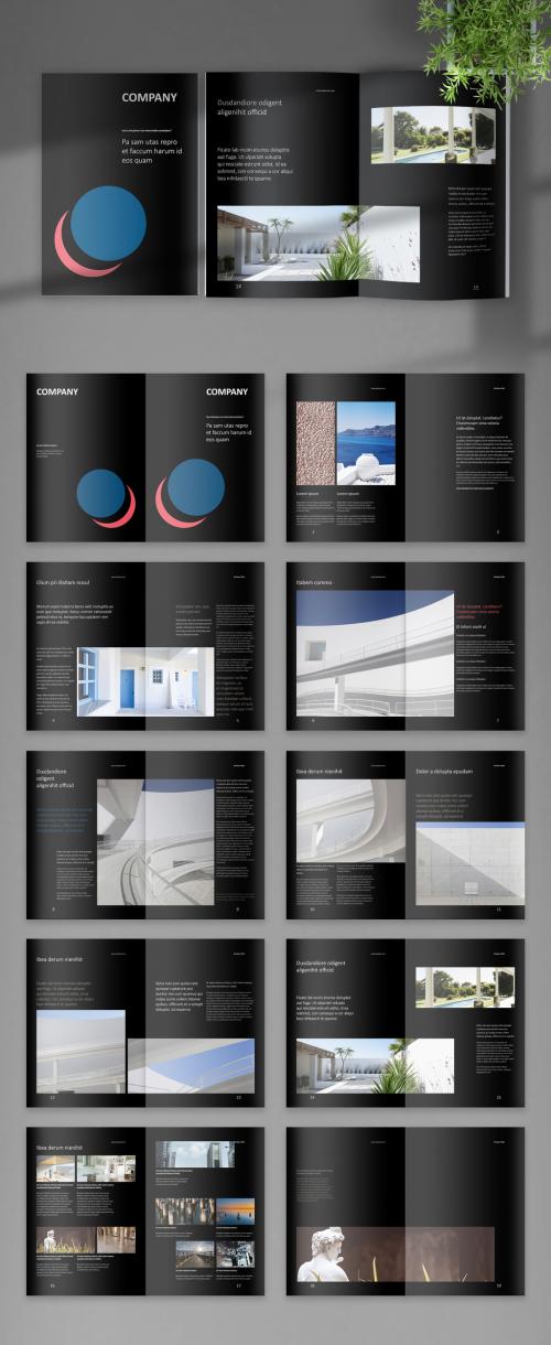 Black Digital Corporate Brochure Layout - 393617660