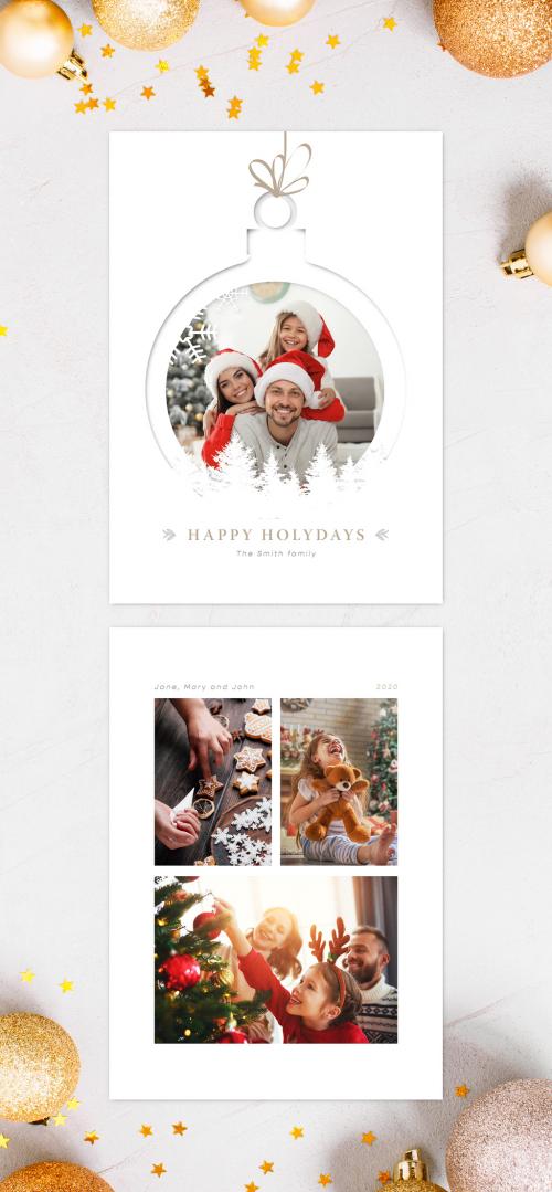 Christmas Family Greeting Card - 393617679