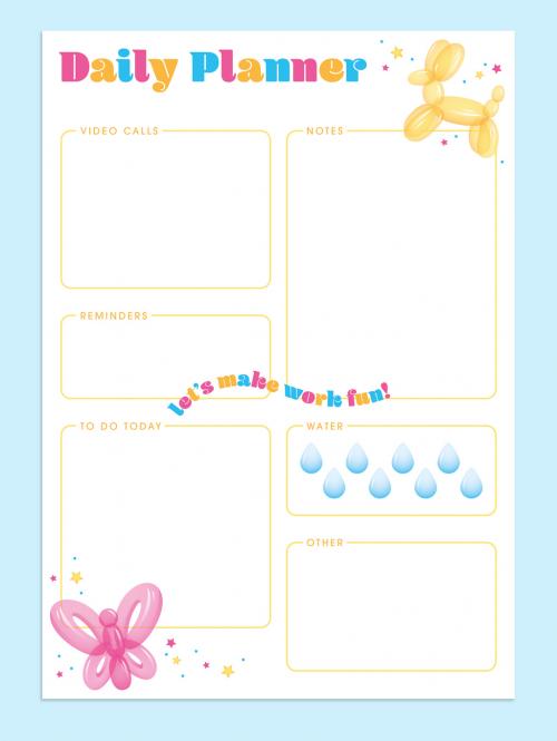 Fun Daily Planner - 393627941