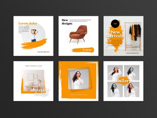 Orange and White Social Media Post Layout - 393700178