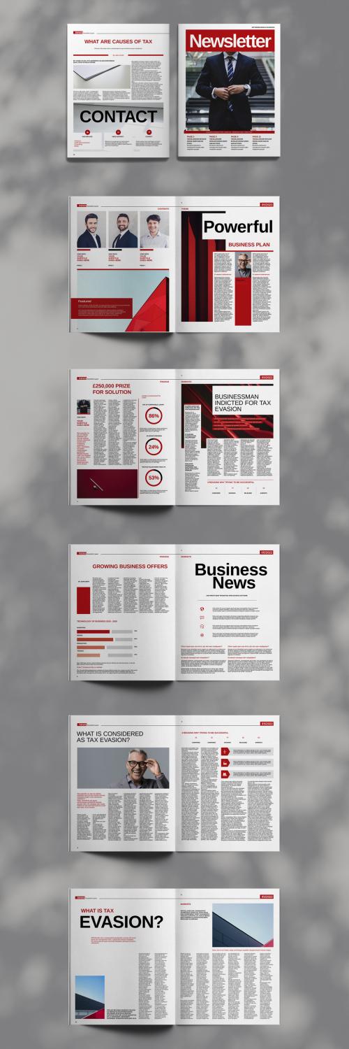 Company Newsletter Layout - 394724801