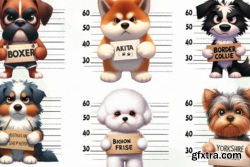 Angry and Sad Dog Sublimation Bundle