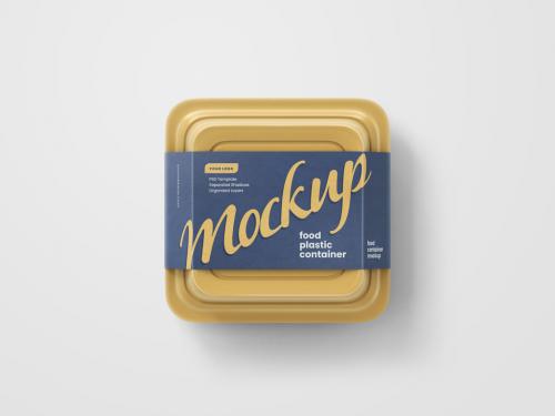 Plastic Food Container Mockup
 - 394811175