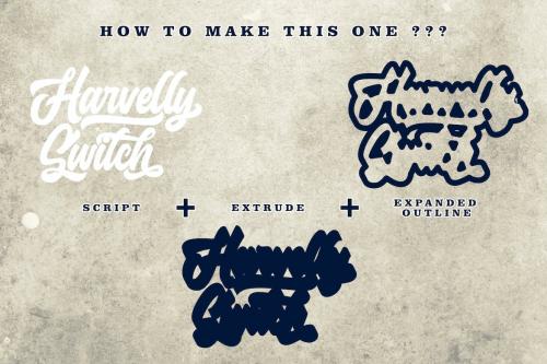 Haverlly Switch - Bold Script Font