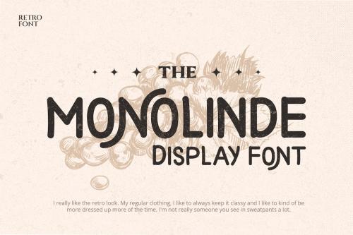 Morvino Growing - Retro Monoline font