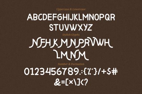 Morvino Growing - Retro Monoline font