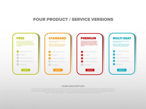 Product Options Features Schema Cards Layout - 395090391