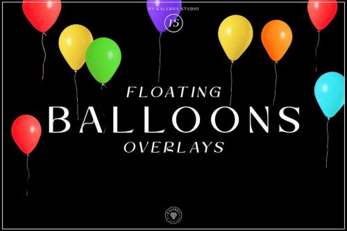 Floating Balloons Overlays