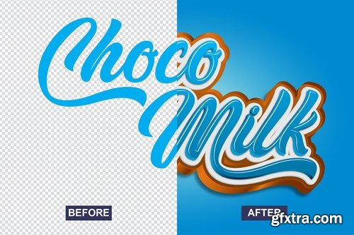 Choco Milk Text Effect 59MXZXT