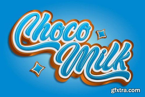 Choco Milk Text Effect 59MXZXT