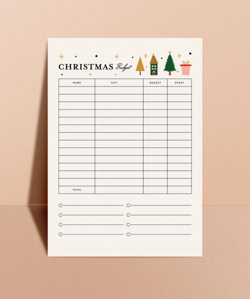 Christmas Budget Planner Layout - 395354008